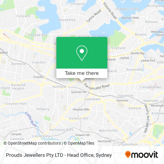 Prouds Jewellers Pty LTD - Head Office map