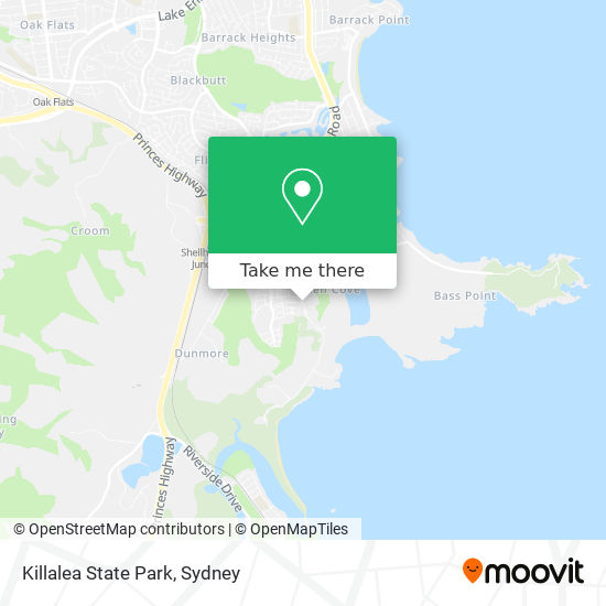 Killalea State Park map