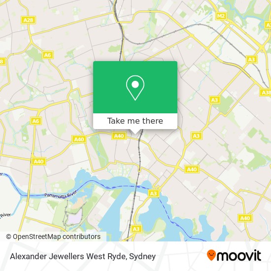 Alexander Jewellers West Ryde map
