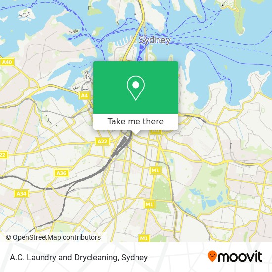 A.C. Laundry and Drycleaning map