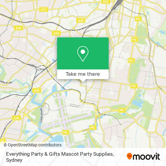 Everything Party & Gifts Mascot Party Supplies map