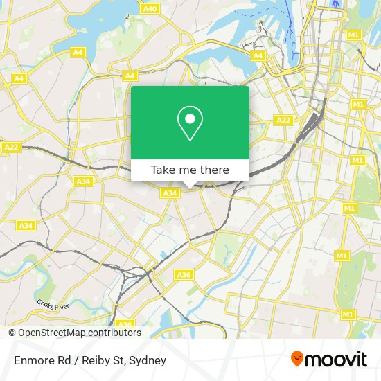 Enmore Rd / Reiby St map