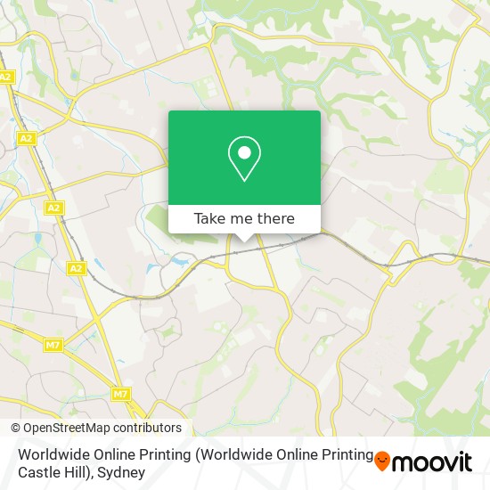 Worldwide Online Printing (Worldwide Online Printing Castle Hill) map