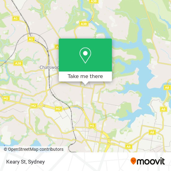 Keary St map