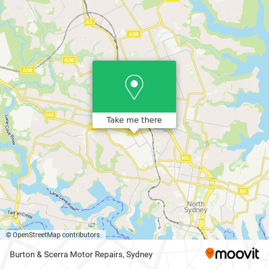 Burton & Scerra Motor Repairs map