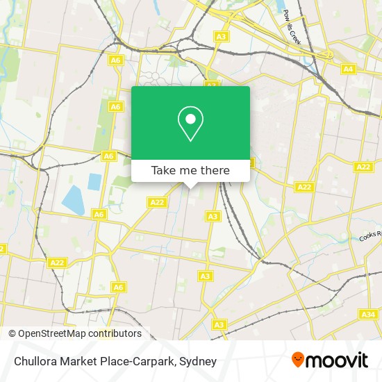 Chullora Market Place-Carpark map