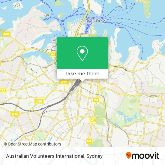 Australian Volunteers International map