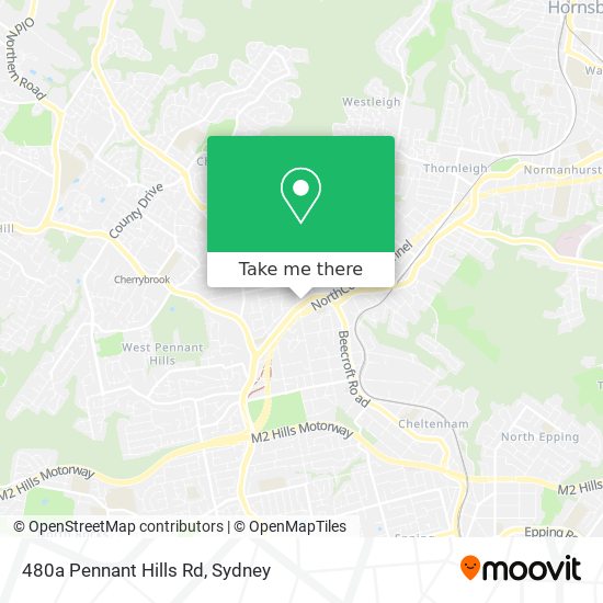 Mapa 480a Pennant Hills Rd