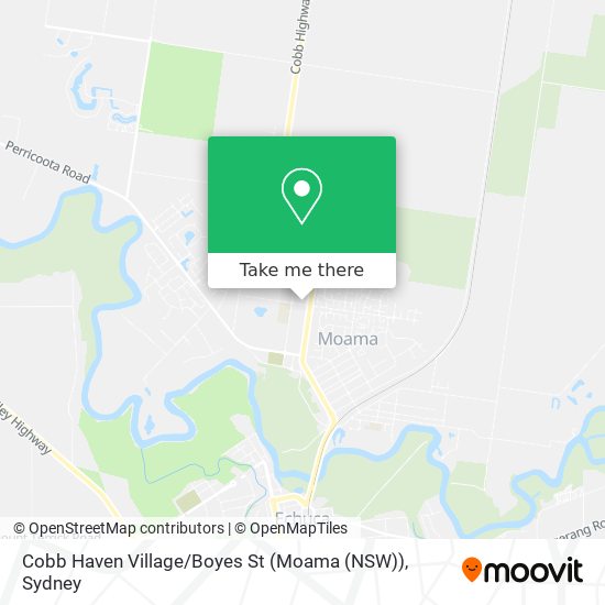 Cobb Haven Village / Boyes St (Moama (NSW)) map