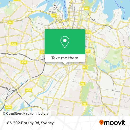 Mapa 186-202 Botany Rd