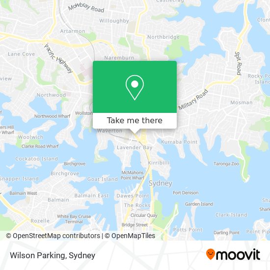 Mapa Wilson Parking