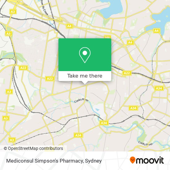 Mediconsul Simpson's Pharmacy map