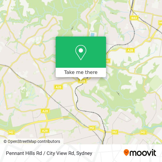 Pennant Hills Rd / City View Rd map