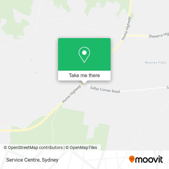 Service Centre map