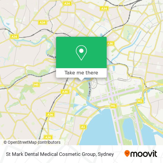 Mapa St Mark Dental Medical Cosmetic Group