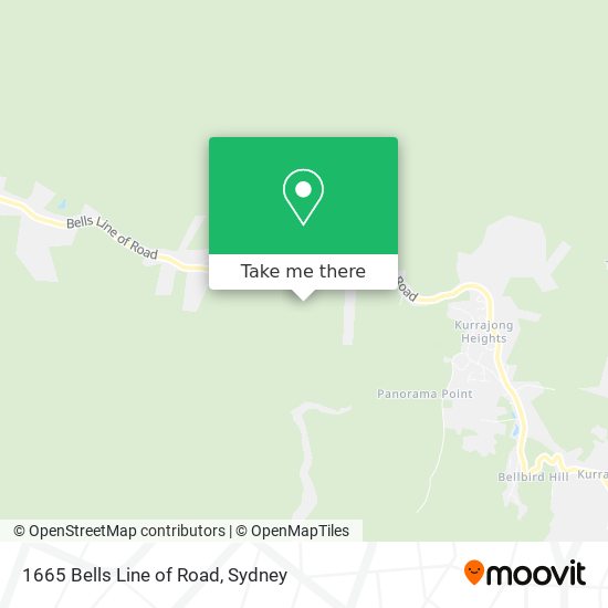 1665 Bells Line of Road map