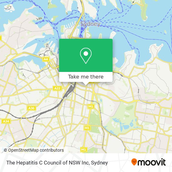 Mapa The Hepatitis C Council of NSW Inc