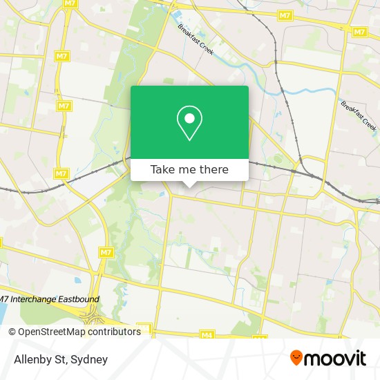 Allenby St map