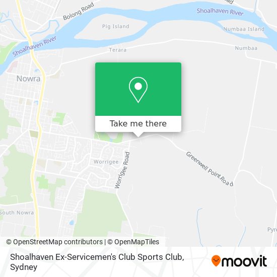 Shoalhaven Ex-Servicemen's Club Sports Club map
