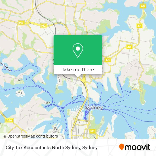 City Tax Accountants North Sydney map