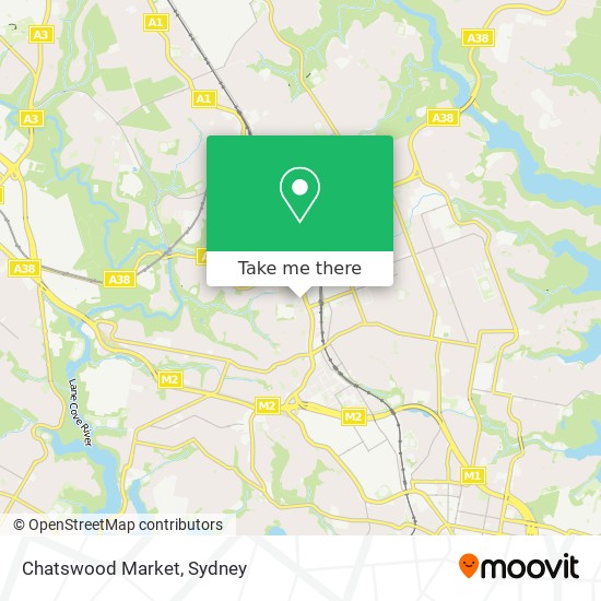 Mapa Chatswood Market