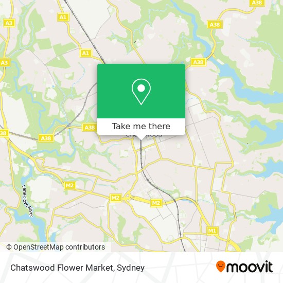 Chatswood Flower Market map