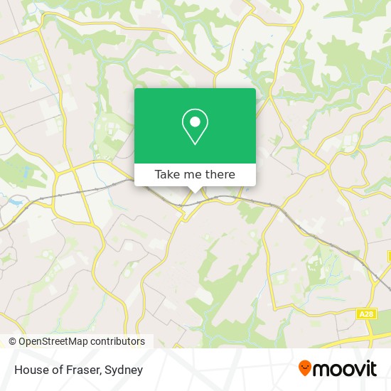 House of Fraser map