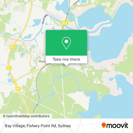 Bay Village, Fishery Point Rd map