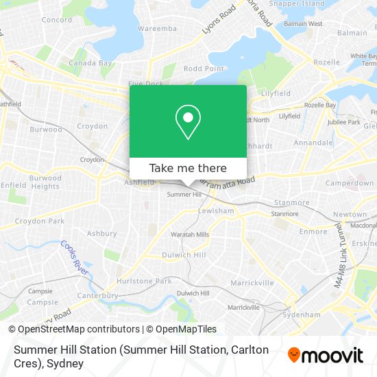 Summer Hill Station (Summer Hill Station, Carlton Cres) map