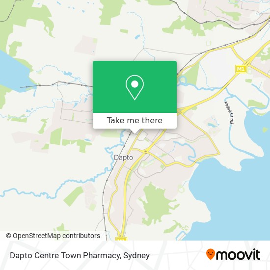 Mapa Dapto Centre Town Pharmacy