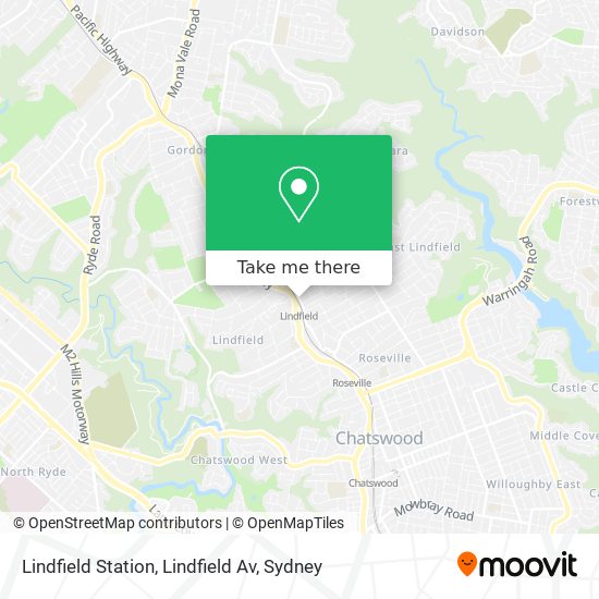 Lindfield Station, Lindfield Av map