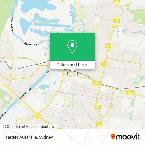 Target Australia map