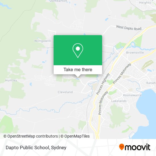 Dapto Public School map