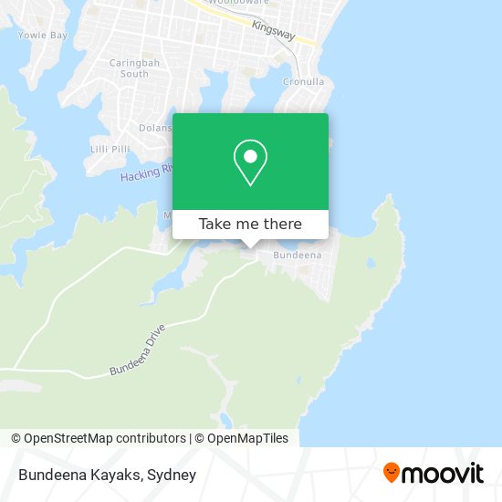 Bundeena Kayaks map