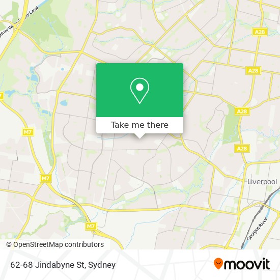 Mapa 62-68 Jindabyne St