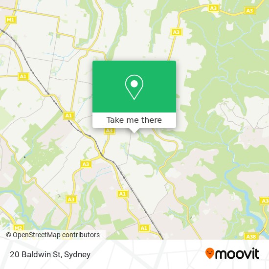 Mapa 20 Baldwin St