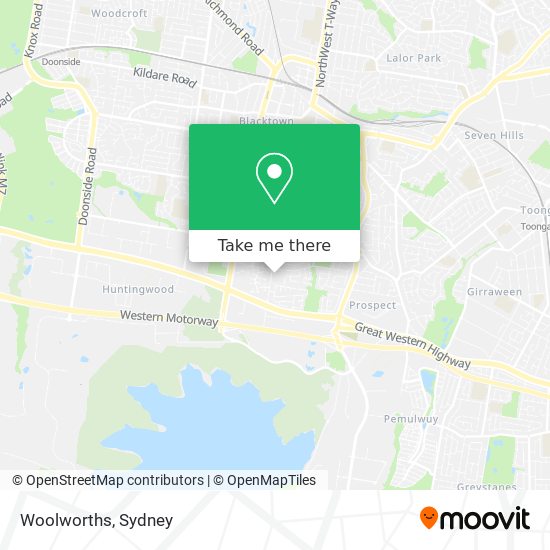 Mapa Woolworths