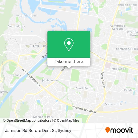 Jamison Rd Before Dent St map