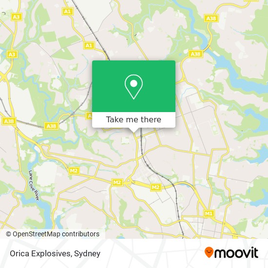 Orica Explosives map