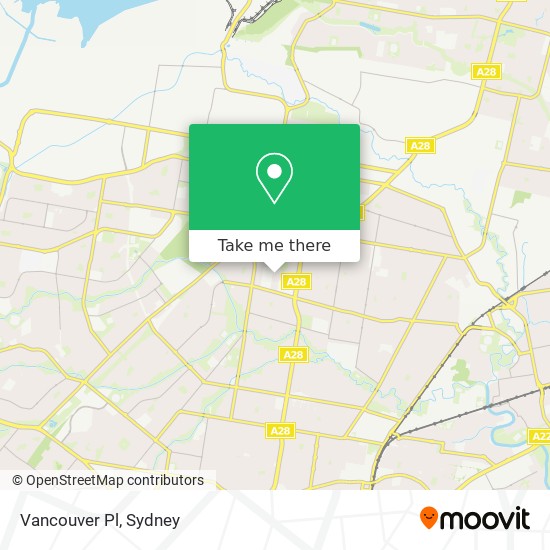 Mapa Vancouver Pl