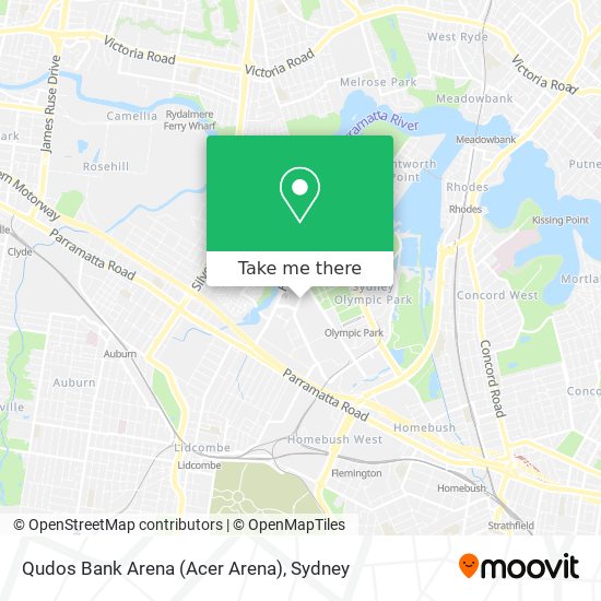 Qudos Bank Arena (Acer Arena) map