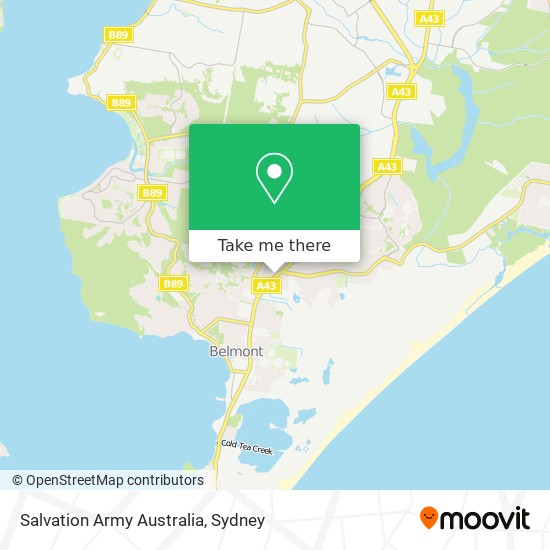 Salvation Army Australia map