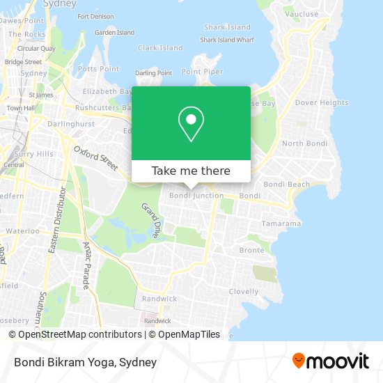 Bondi Bikram Yoga map