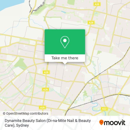 Mapa Dynamite Beauty Salon (Di-na-Mite Nail & Beauty Care)