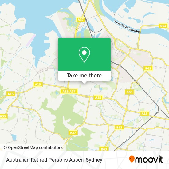 Australian Retired Persons Asscn map