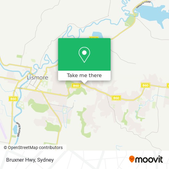 Bruxner Hwy map