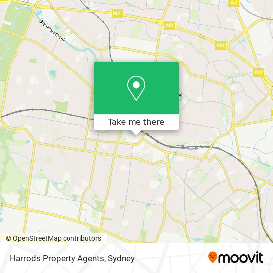 Harrods Property Agents map