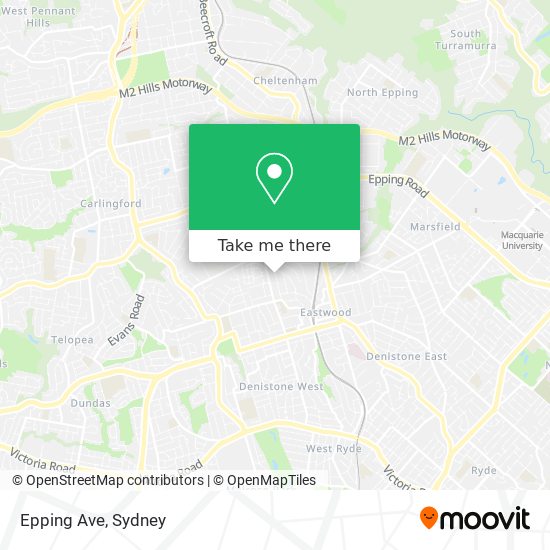 Epping Ave map