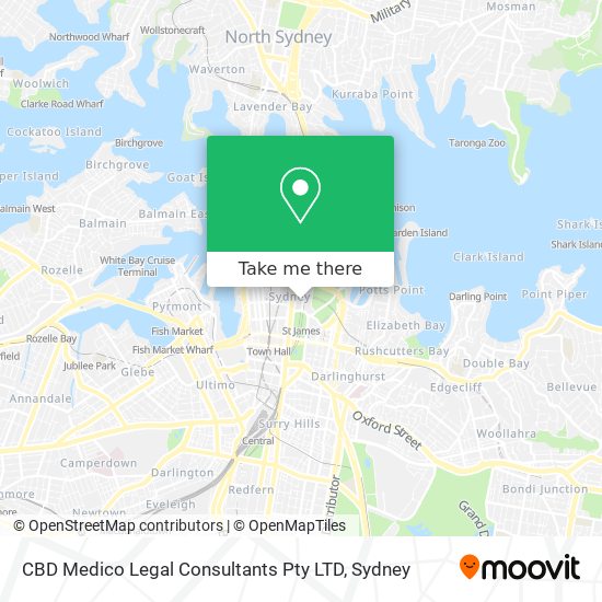 CBD Medico Legal Consultants Pty LTD map