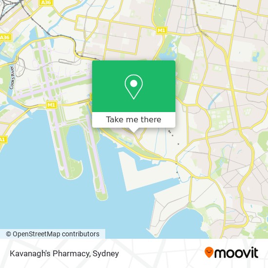 Mapa Kavanagh's Pharmacy